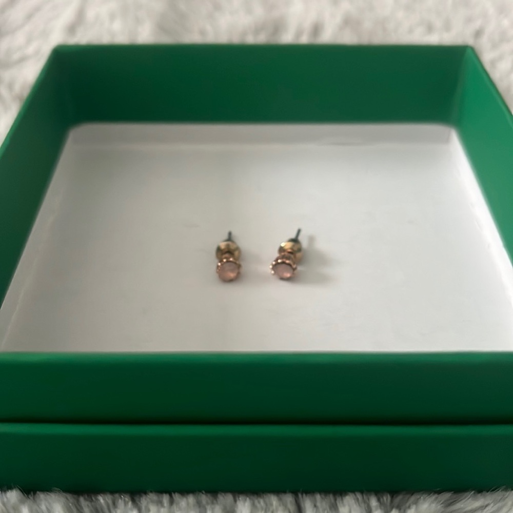 Rose gold stud earrings